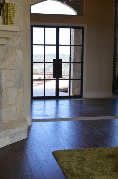 The Front Door of the Sitterle model home at The Overlook at Stonewall Estates 