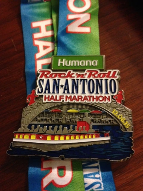 2015 Half Marathon Medal San Antonio